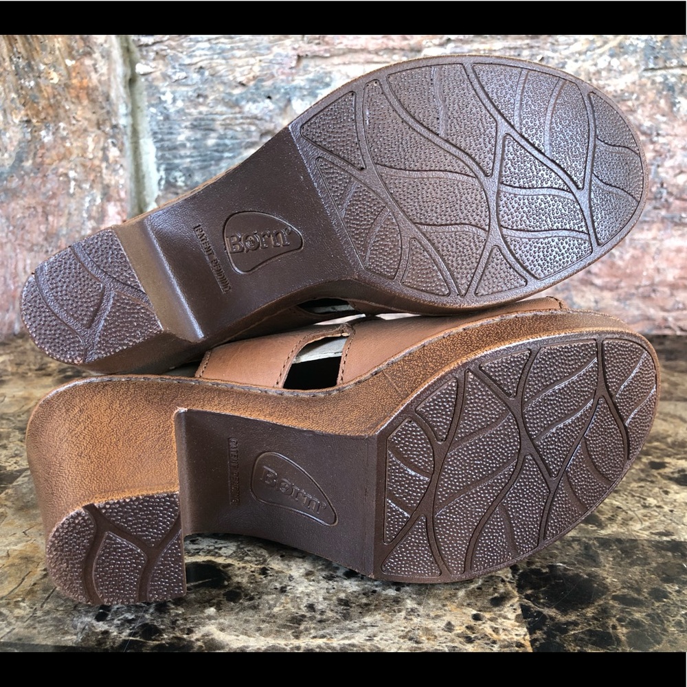 BORN Wekiva Leather Open Toe Ankle Strap sandals - Picture 7 of 13